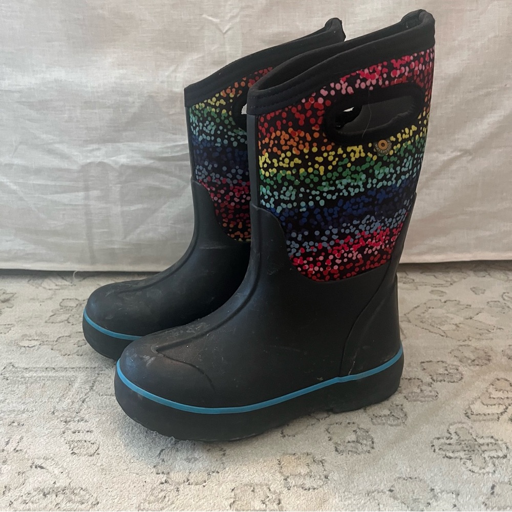 Bogs Kids' Rainbow Dot Boots